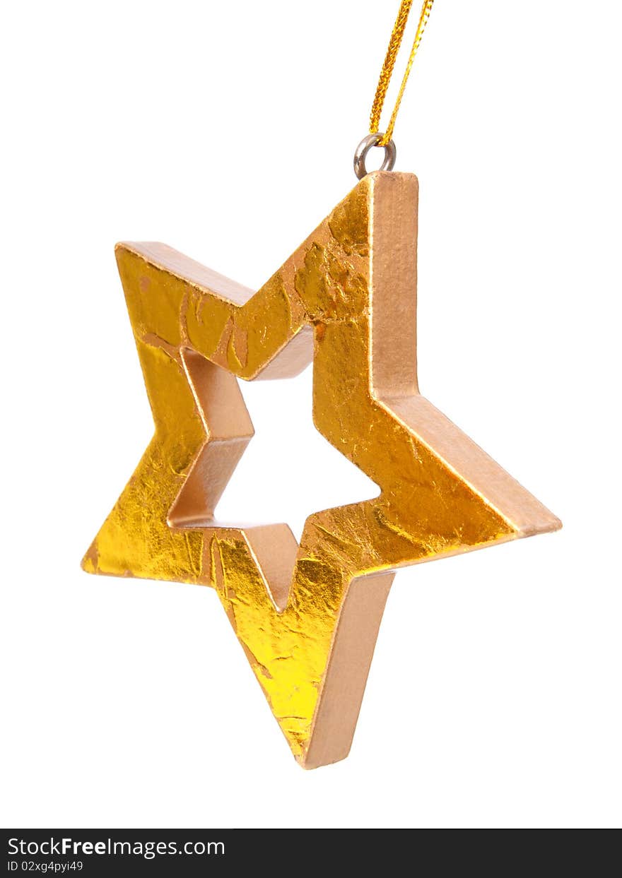 Golden Christmas star