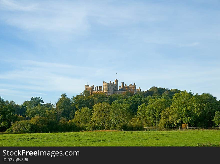 Belvoir castle and countryside in the vale of belvoir in england. Belvoir castle and countryside in the vale of belvoir in england