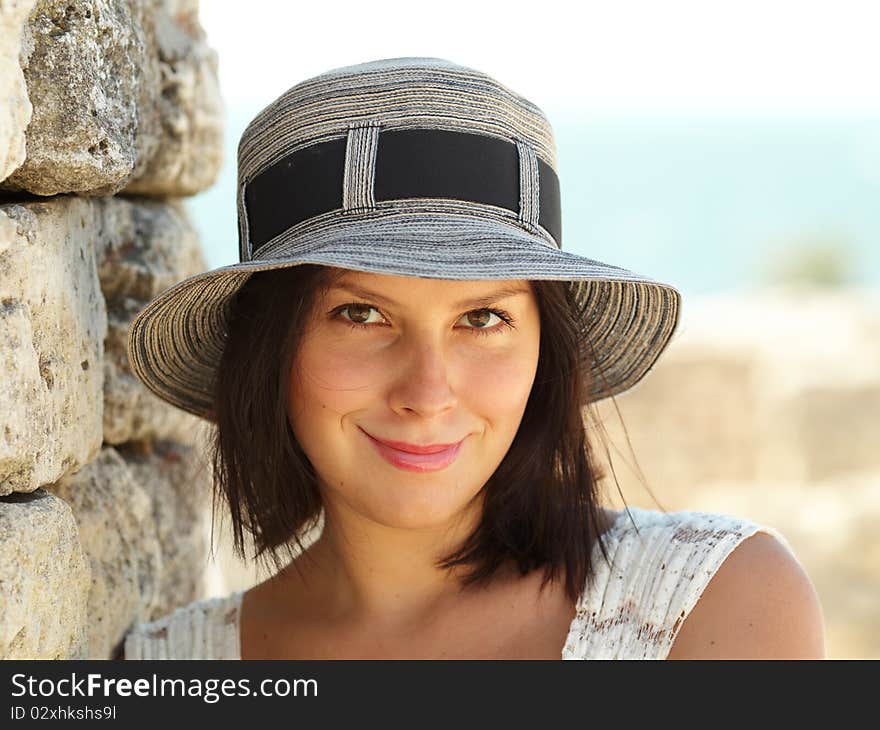 Attractive Woman In A Hat