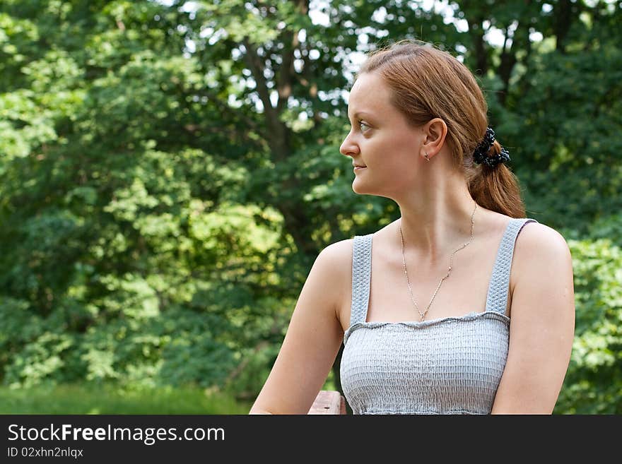 Portrait of young beautiful girl