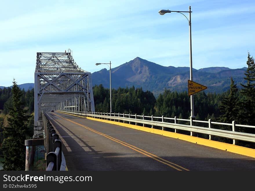 Bridge of the gods the mythical landmark connecting Oregon and Washington states. Bridge of the gods the mythical landmark connecting Oregon and Washington states.