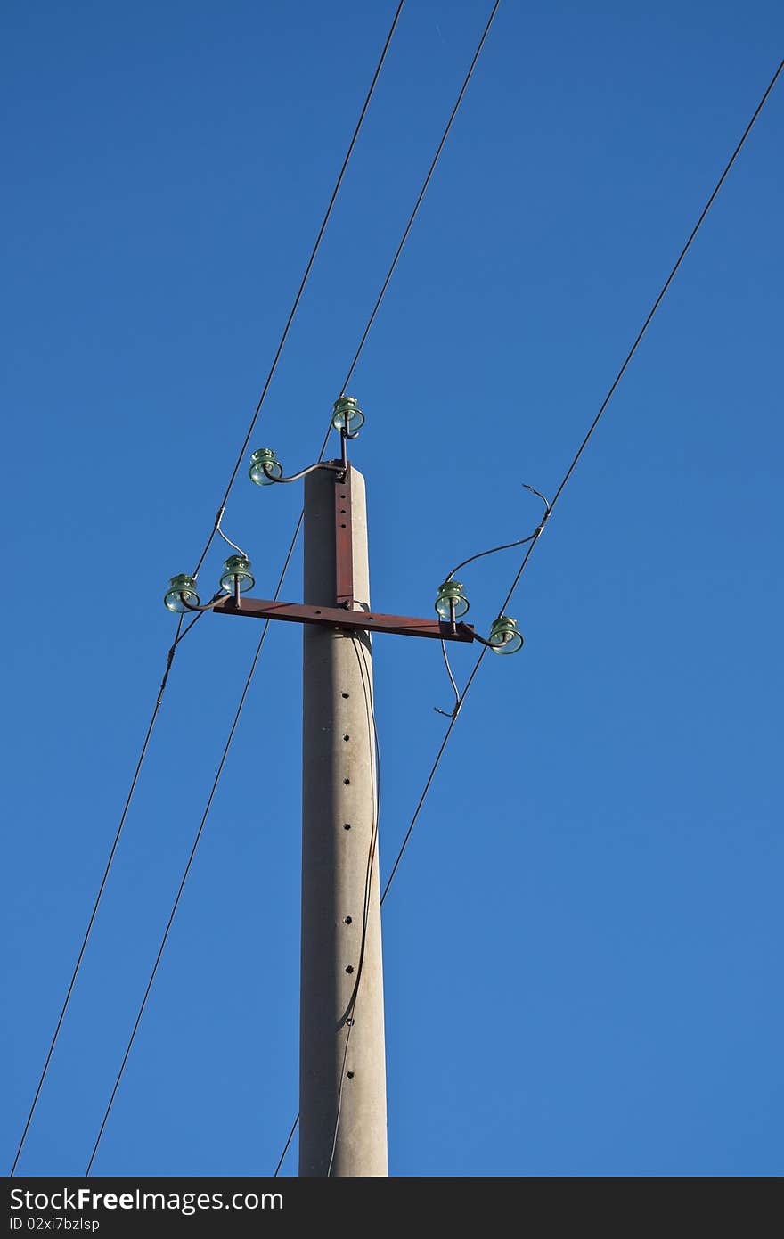 Old electric column