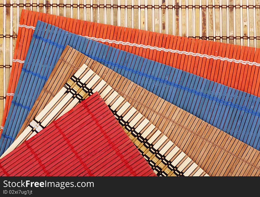 Series. coloured bamboo mat texture. Series. coloured bamboo mat texture