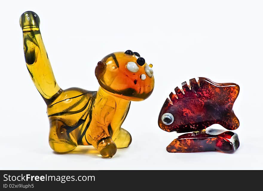 Figurines of Baltic amber