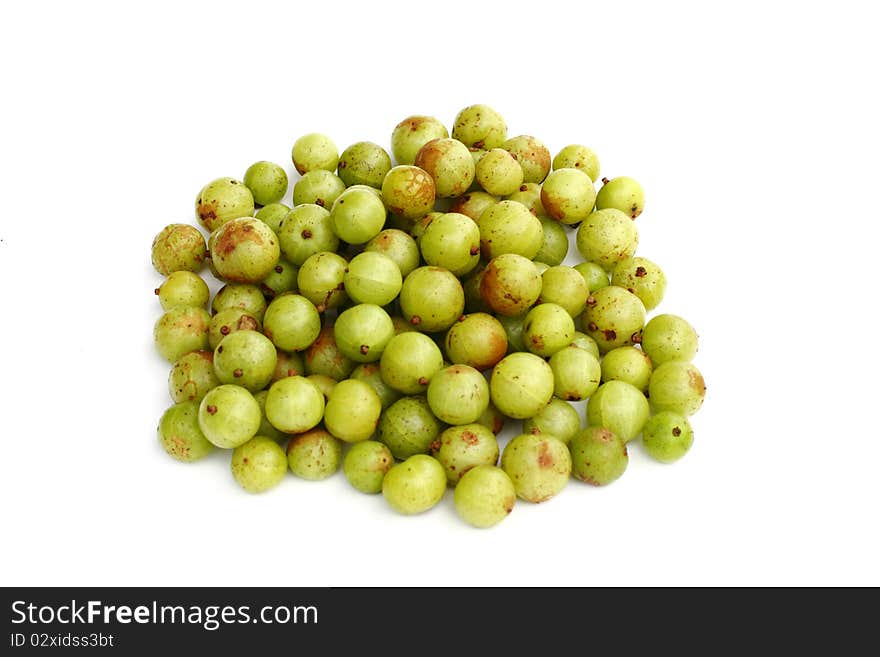 Thai fruit isolated on white