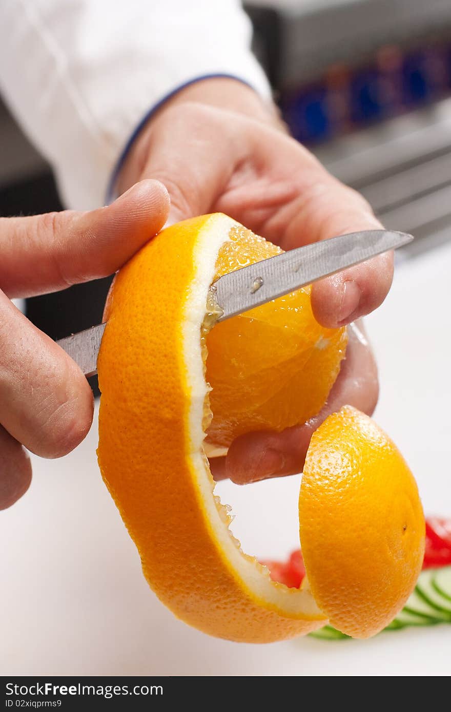 Peeling Off Orange