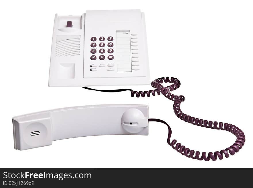 Telephone with receiver off