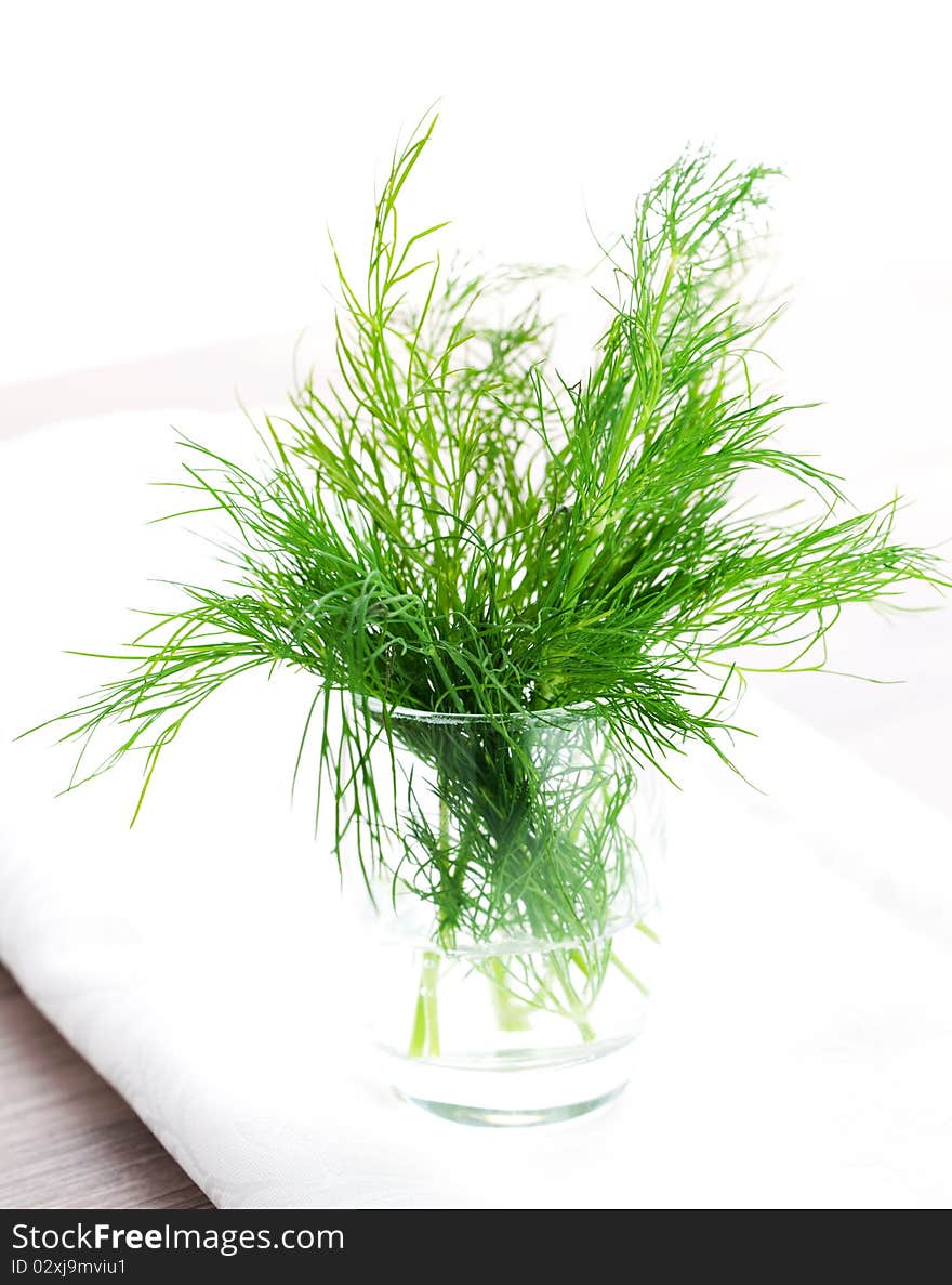 Dill In A Glass Of Water