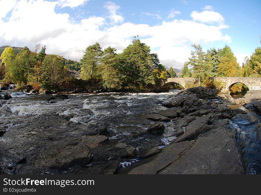 Clouds Above Dochart Falls