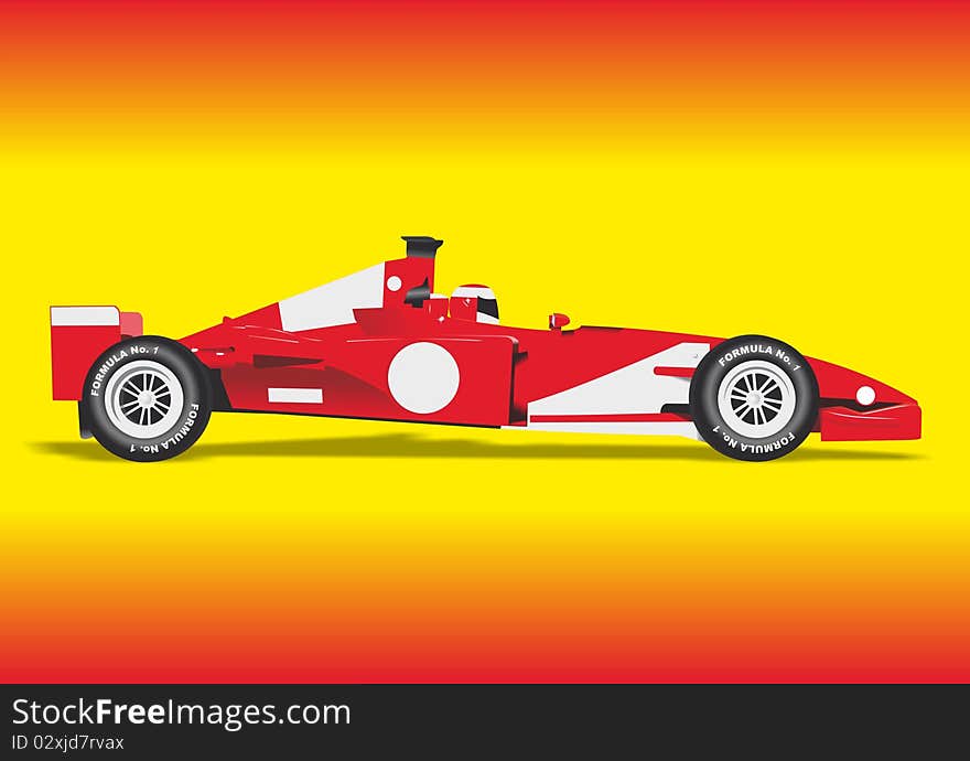 Formula on red-yellow background. Formula on red-yellow background.