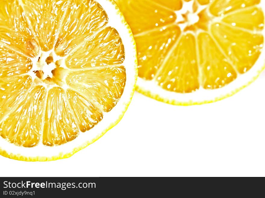 Two lemons cross section