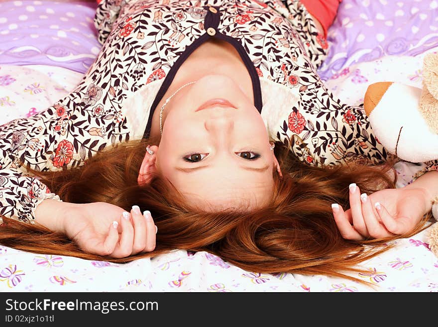 Portrait of beautiful young red-haired teenagers. Portrait of beautiful young red-haired teenagers