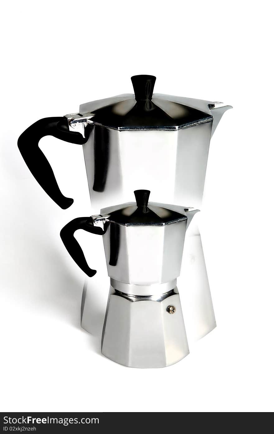 Set of small coffee machines for domestic use