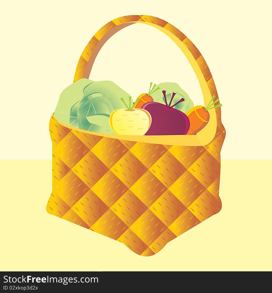 Basket With Vegetables