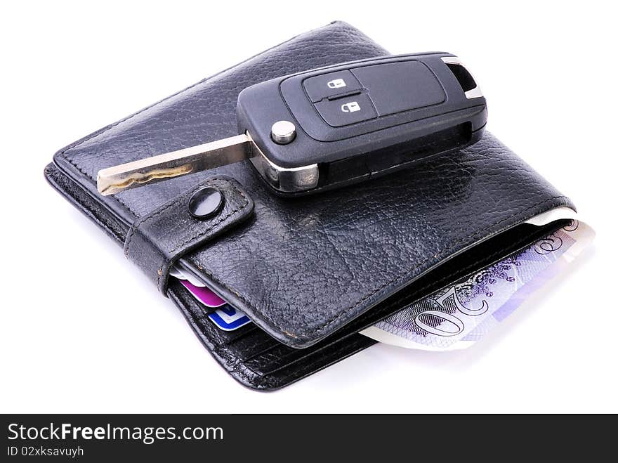 Wallet and Car Key