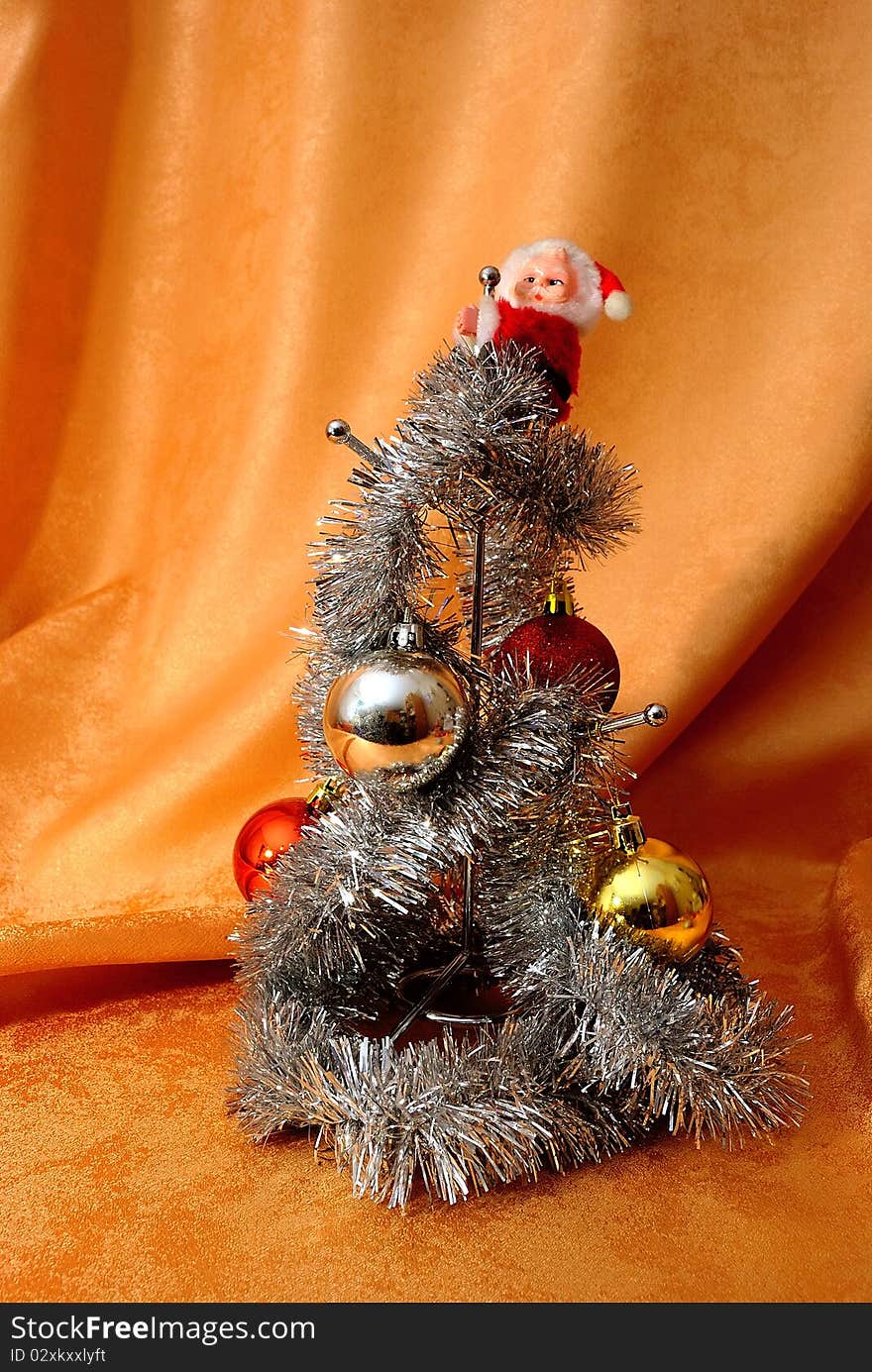 Santa On A Decorated Cup Stand