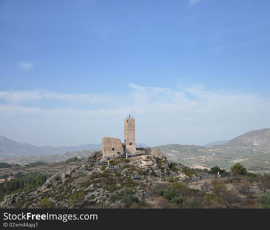 Castle Cocentaina in Spain