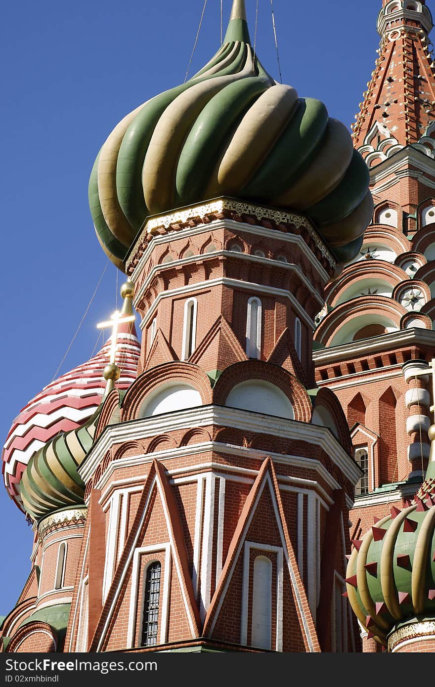 Saint Basil's Cathedral in Red square in Moscow. Saint Basil's Cathedral in Red square in Moscow