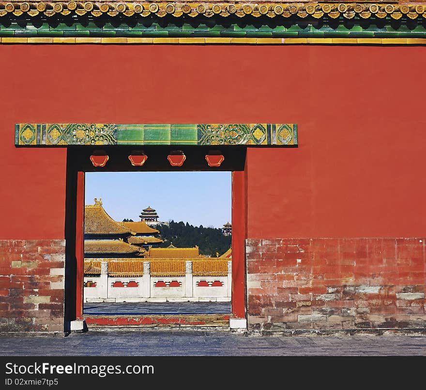 The Door in Forbidden City