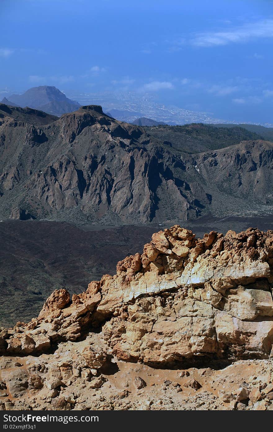 Panorama Of Mountains In Spain