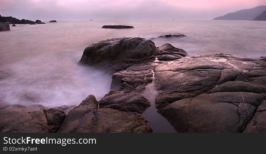 Beautiful colorful Sunset Over The Sea. Beautiful colorful Sunset Over The Sea