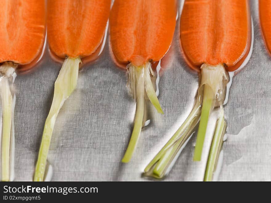 Close up picture of small sliced carrots