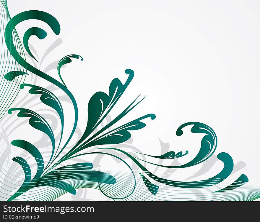 Abstract background with green plants. Abstract background with green plants