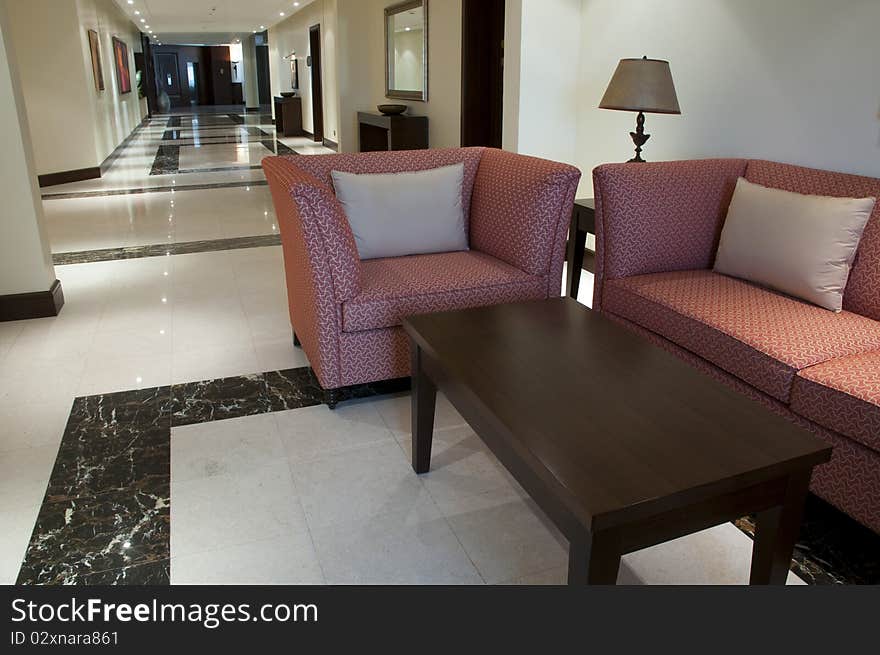 Stylish furniture in the luxury arabic hotel. Stylish furniture in the luxury arabic hotel