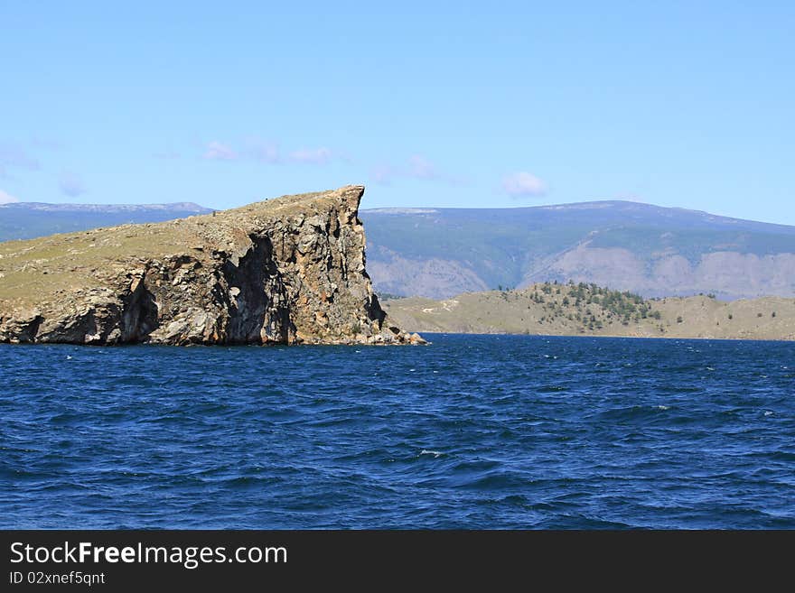 Lake Baikal landscape in summer time.Siberia,Russia.