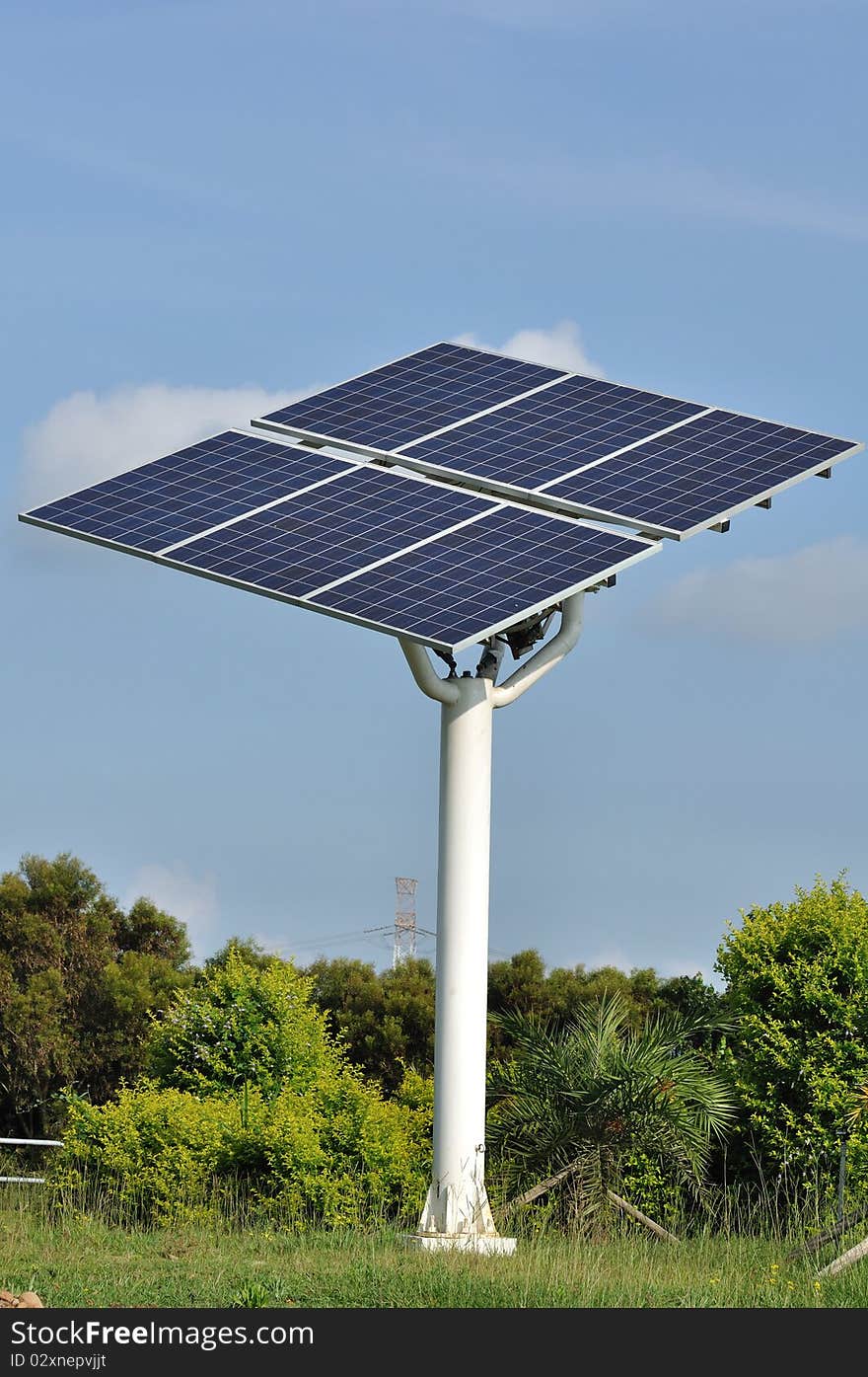 It is a solar energy station