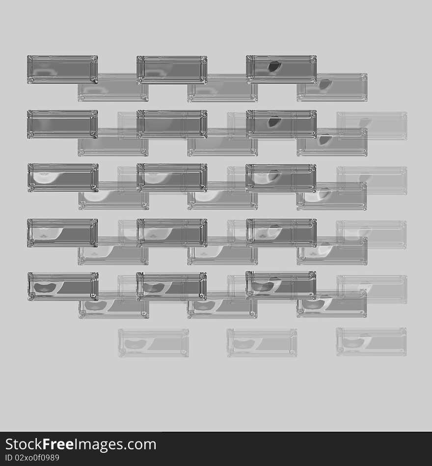 Grey background with glass tiles. Grey background with glass tiles