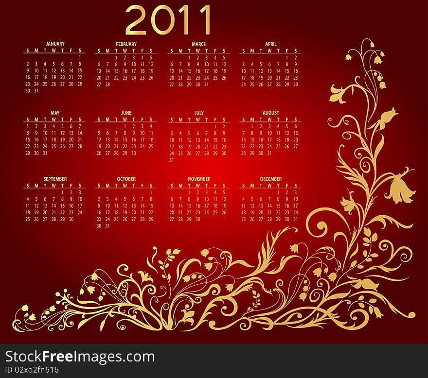 Calendar For 2011