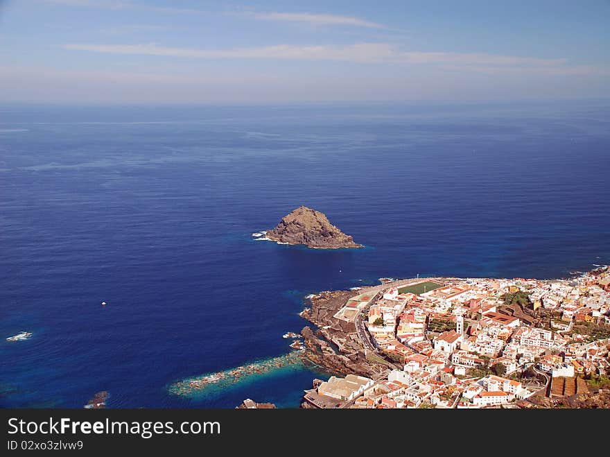 View of Garachico city (tenerife)