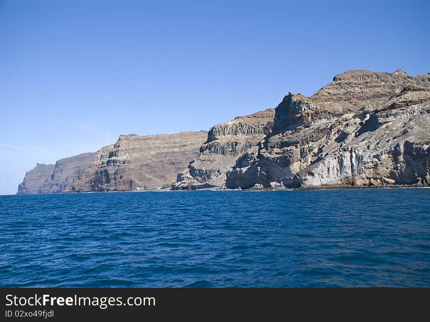 Cliffs of th island gran canaria