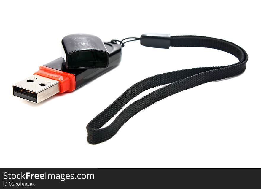 Usb flash drive isolated on white background