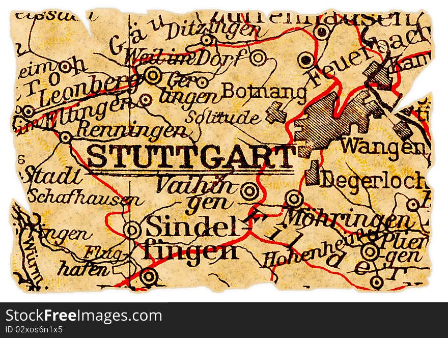 Stuttgart Old Map