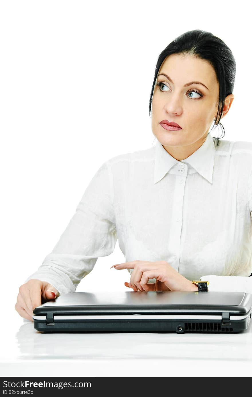 Woman And Laptop