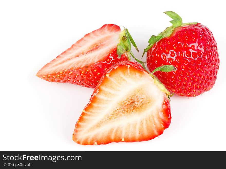 Strawberry isolated on white