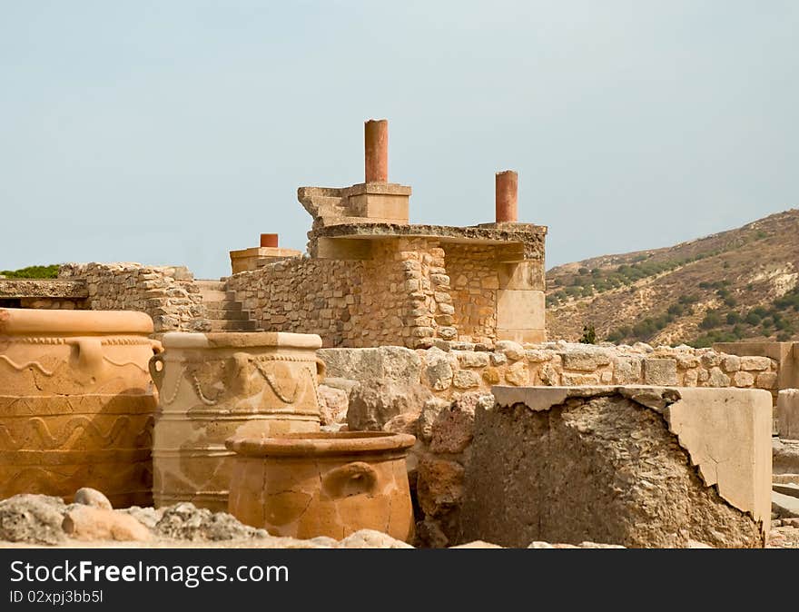 Greece. Knoss palace on island Crete .