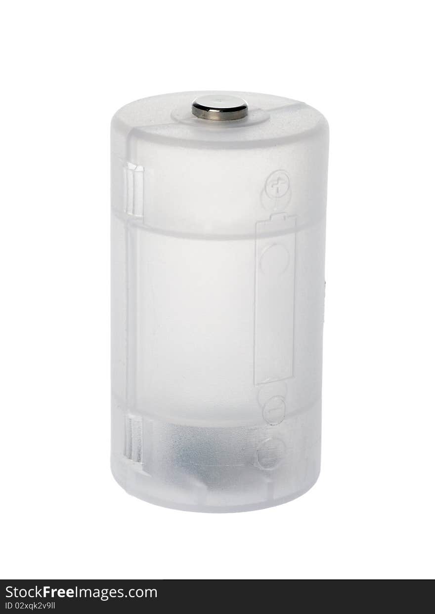 Plastic container for batteries