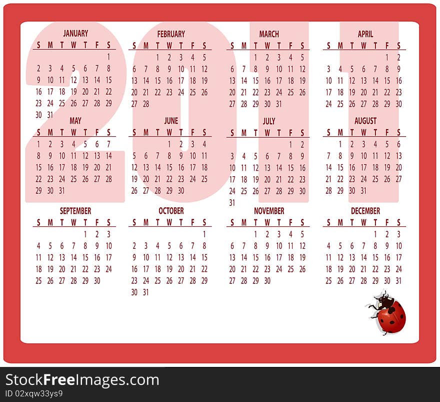 Calendar for 2011