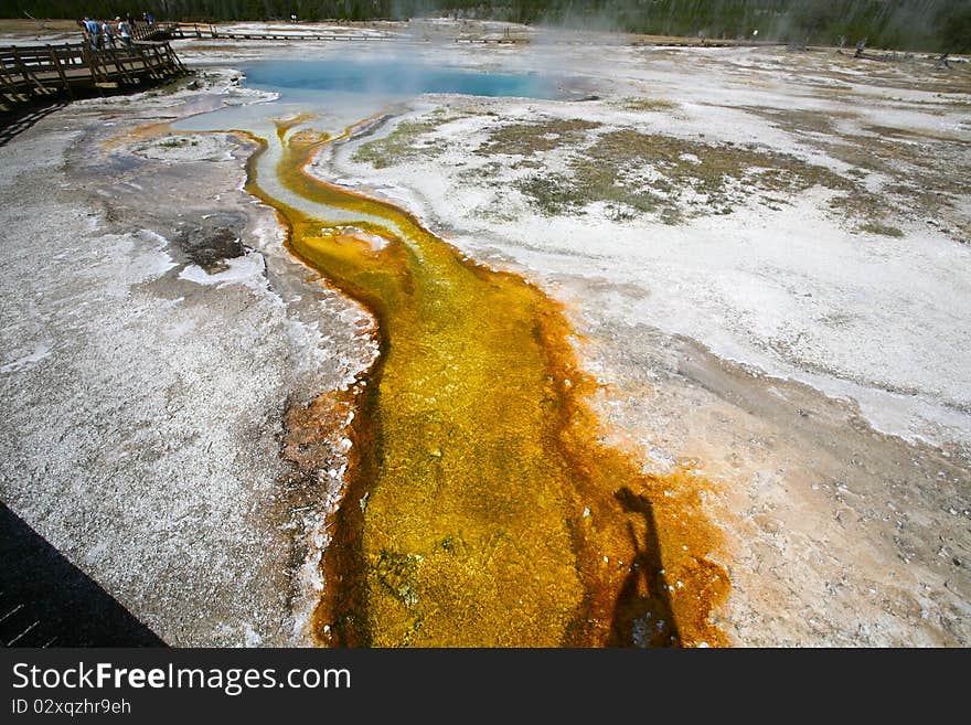 Lower geyser basin yellow stone national park. Lower geyser basin yellow stone national park