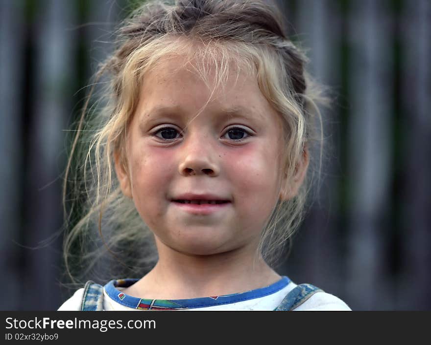 Portrait of a little girl