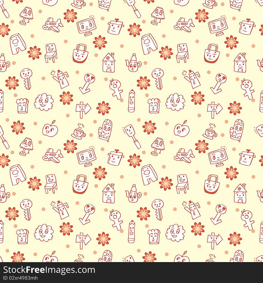 Seamless Cartoon Pattern