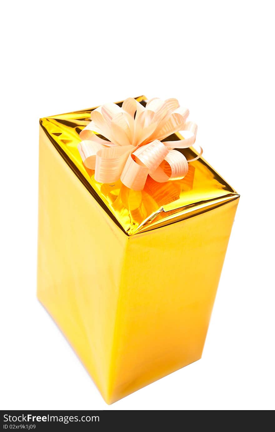 Gift Box In Golden Decoration