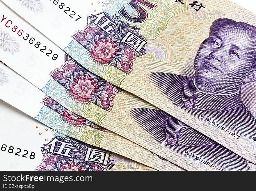 Background of chinese money - Five Yuan