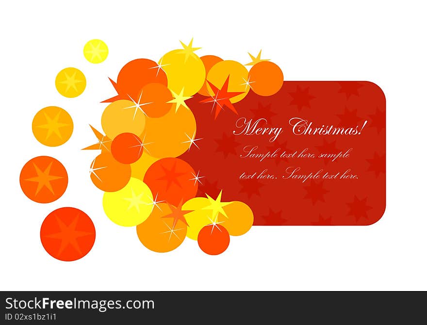 Christmas card for greetings illustration. Christmas card for greetings illustration