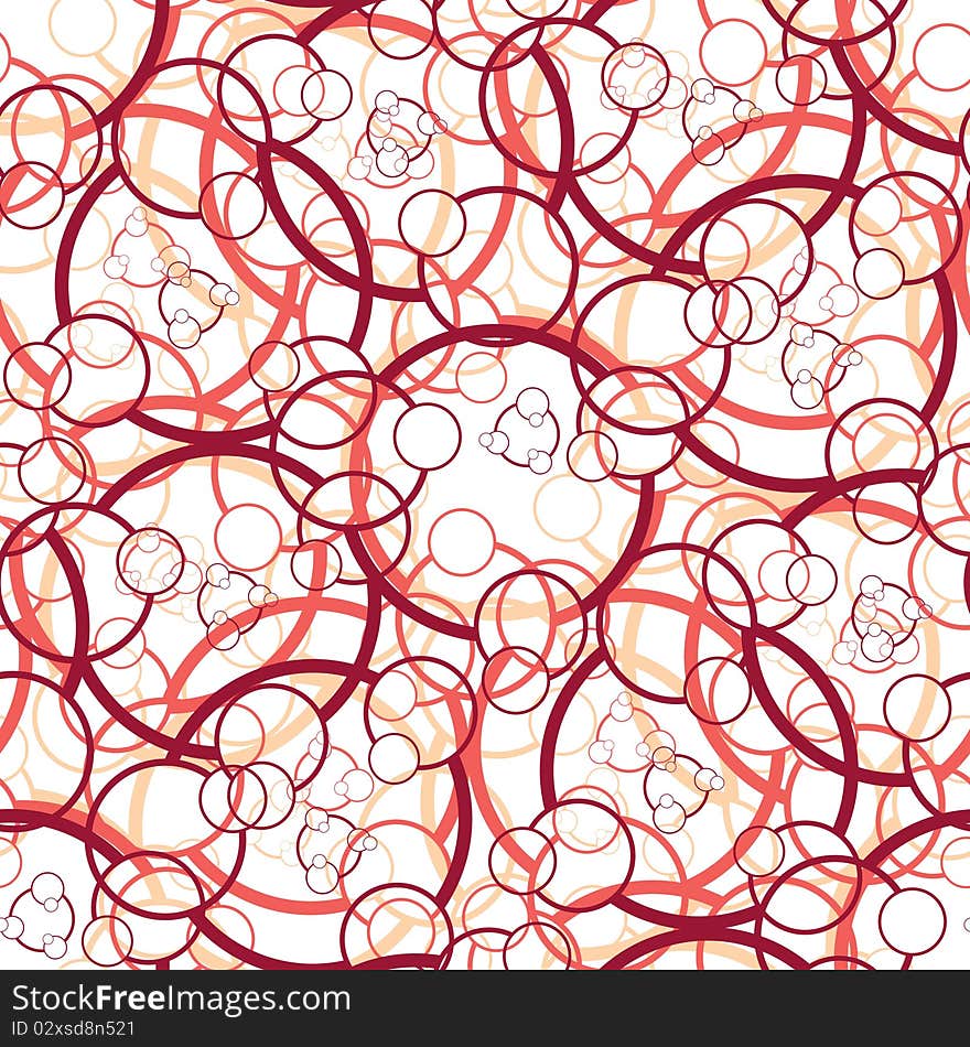 Seamless vector texture with red circles. Seamless vector texture with red circles