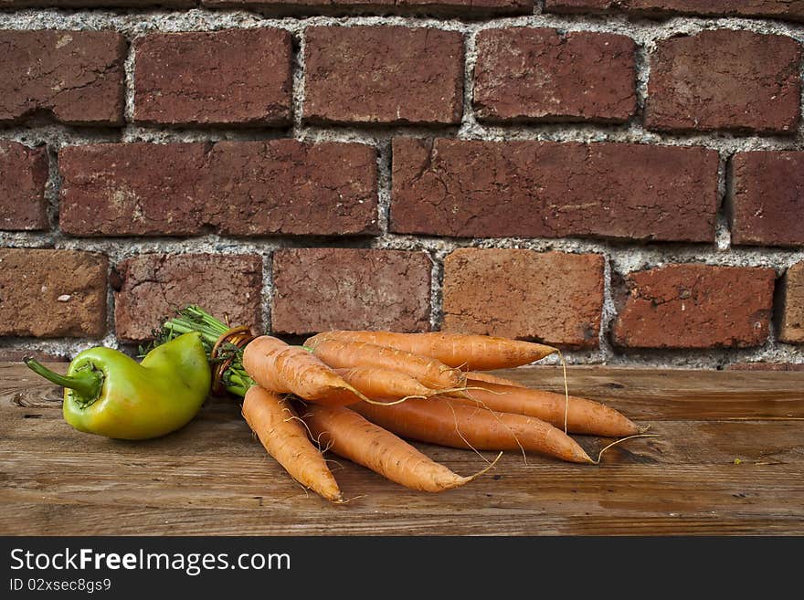 Carrots and peppers