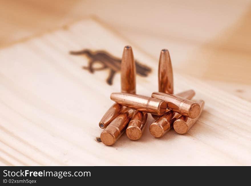 Bullets On Wood